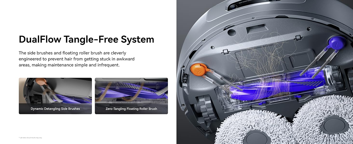 NARWAL Freo Z10 Ultra Robot Vacuum and Mop Combo, Dual RGB Cameras and Chips, AI Avoidance, 8N Corner to Edge Deep Cleaning, Dry-Wet Separation, 18000Pa, Hot Water Wash & Self-Emptying, Gray