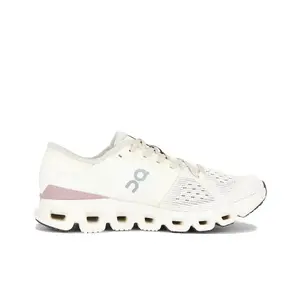 All-in-One Cross-Training Shoes, Ivory White with Light Pink Accents, Lightweight Cushioning and Lateral Support Design