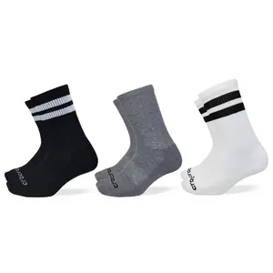 Crocs Adult Mid-Calf Crew Sock 3-Packs