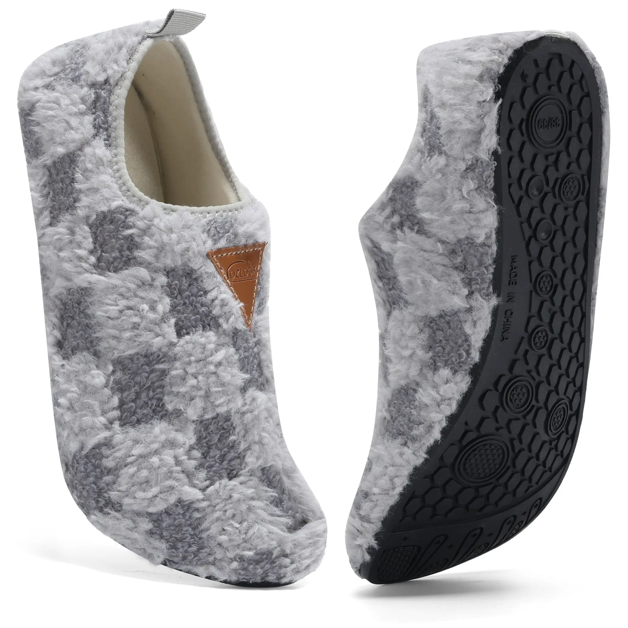 Women's Soft Non-Slip Slip-On Slippers - Winter Warm, Portable Indoor-Outdoor Walking Shoes for Home, Travel