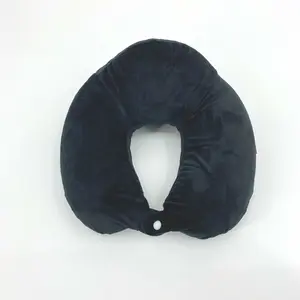 U-Shaped Elevated Neck Support Memory Foam Travel Pillow for Airplane & Home Comfort