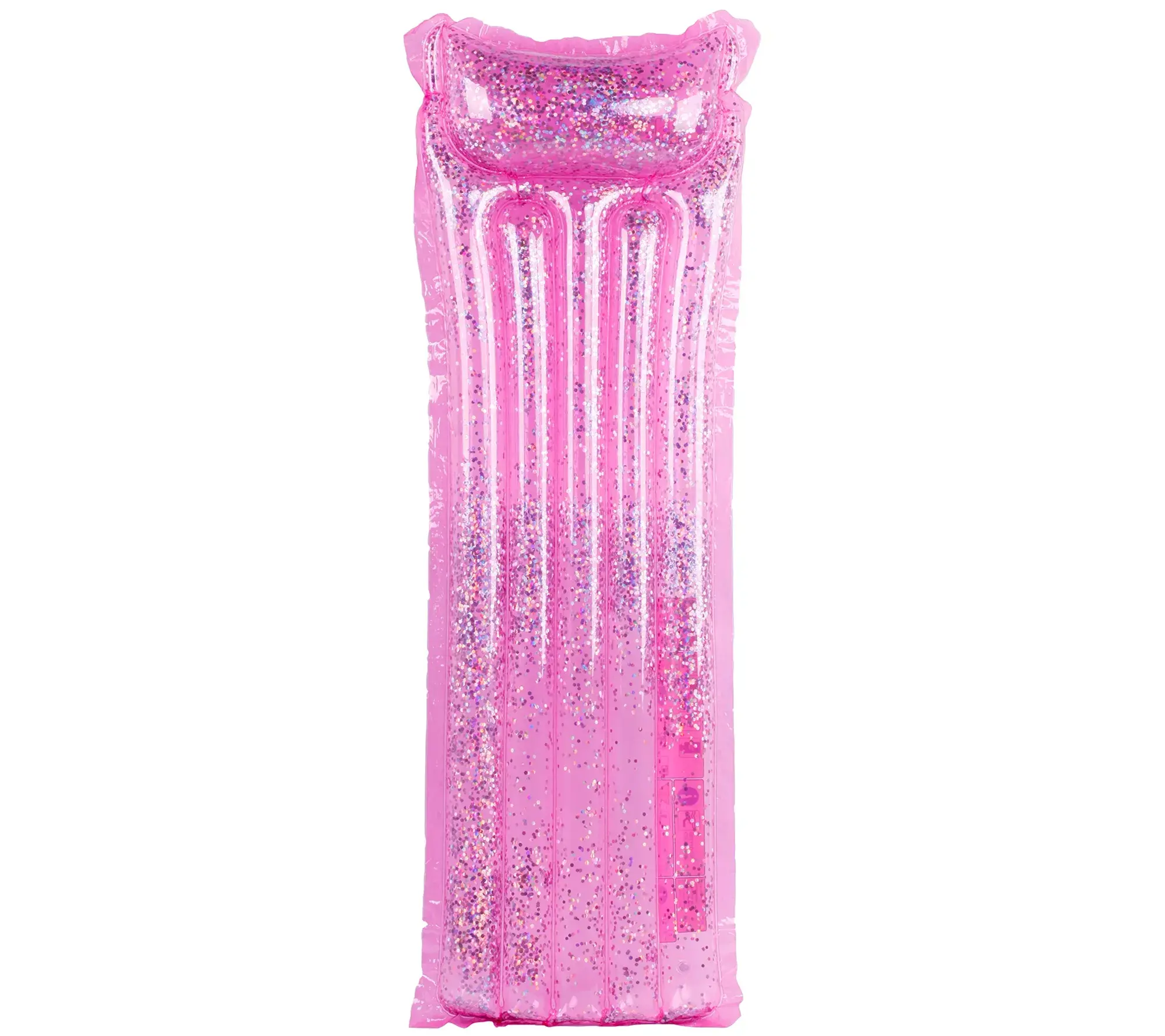Northlight 67" Inflatable Pink Glitter Pool Lounge Float Northlight 67" Inflatable Pink Glitter Pool Lounge Float