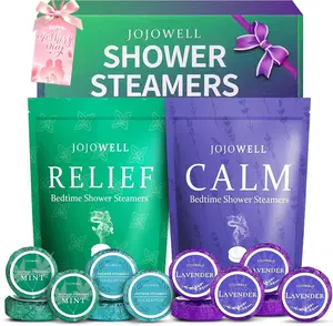 Shower Steamers Aromatherapy -12 Pack Birthday Gifts for Women Men, Mothers Day Gifts, Shower Bombs with Essential Oils, Eucalyptus for Shower, Nasal Relief, Self Care Home Spa Gifts for Mom, Her
