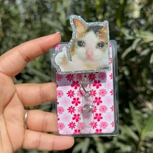 Meme Sad cat badge reel | Nurse badge reel | retractable badge reel | student Nurse gift | coworker gift | medical badge reel |funny badge