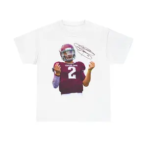 'Money' Manziel Tee Johnny "Money" Manziel Tee Adult Sizing Size Up One Size For Oversize Fit 100% Cotton