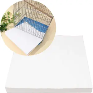 100 Sheets Disposable Cuttable Precut Absorbent Bird Cage Liner Papers for Bird Parrot Small Animal, 12.2'' X 17.3''