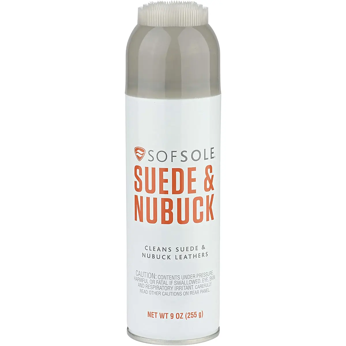 Sof Sole Suede & Nubuck Shoe Cleaning Kit, 9 oz Cleaner with Brush Applicator to Remove Stains from Footwear, Foot And Shoe Cleaning & Care