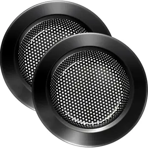 Kitchen Sink Strainer Stainless Steel, Kitchen Sink Drain Strainer, -Black Sink Strainers for Kitchen Sinks with Large Wide Rim 4.5" Diameter (2 PCS)