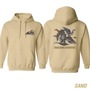 Dixie Creek Hunting Hoodie – Waterfowl Graphic Pullover Sweatshirt with Mallard, Goose, Teal & Wood Duck Artwork, Perfect Southern Country Outdoor Lifestyle Wear