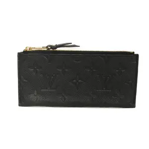 Pre-owned Louis Vuitton Calfskin Small Leather Goods Portefeuille Curies Monogram Empreinte Leather Coin Case