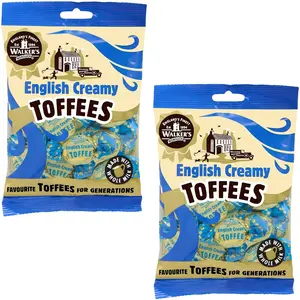 Walkers' Nonsuch English Creamy Toffees | with Whole Milk & Butter | Imported from UK | Traditional British Sweets | Classic English Toffee | 5.29 Oz (Pack of 2)