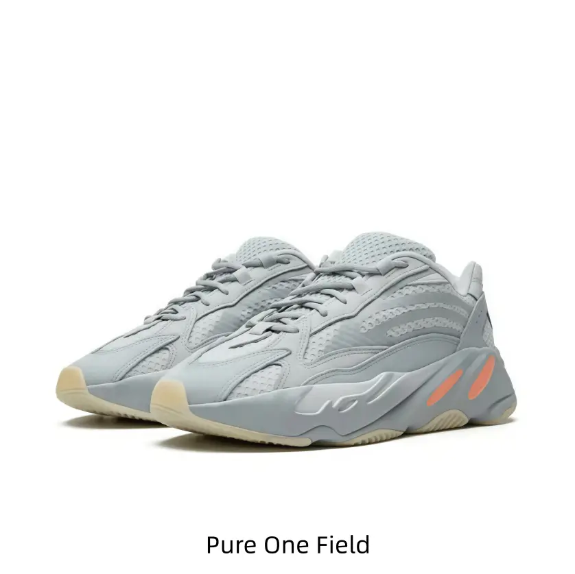 Unisex Light Gray Orange Accent Thick Sole Dad Sneakers Breathable Cushion Fashion Casual Walking Shoes