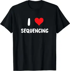 I Love Sequencing - Sequency Genetics Genome Biochemistry T-Shirt