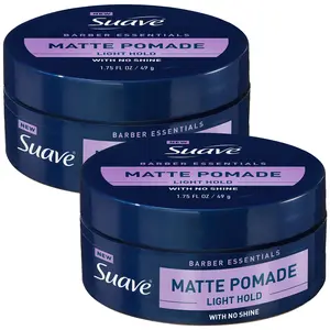 Suave Barber Essentials Matte Pomade 2-Pack Springtok Coconut