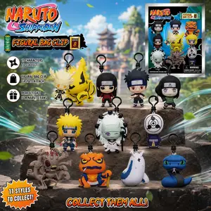 Naruto Blind Bag Keychain, Sage Mode Six Paths 3D Bag Clip, Mystery Anime Figure Keyring, Manga Fan Gift, Random Surprise Pick