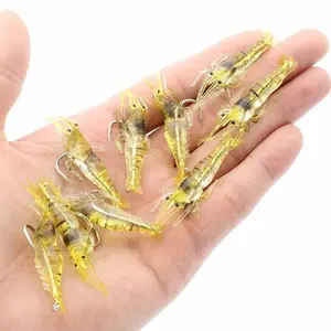 Fishing lure loudest Made Easy 10-Pack Silicone Shrimp Hooks at an Unbeatable Price for Easy Fishing Experience