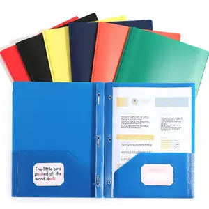 Creative Tadpole Clip Folder A4, American Style PP Document Organizer, Dual Pockets, Office Stationery, Essential Desk Accessory