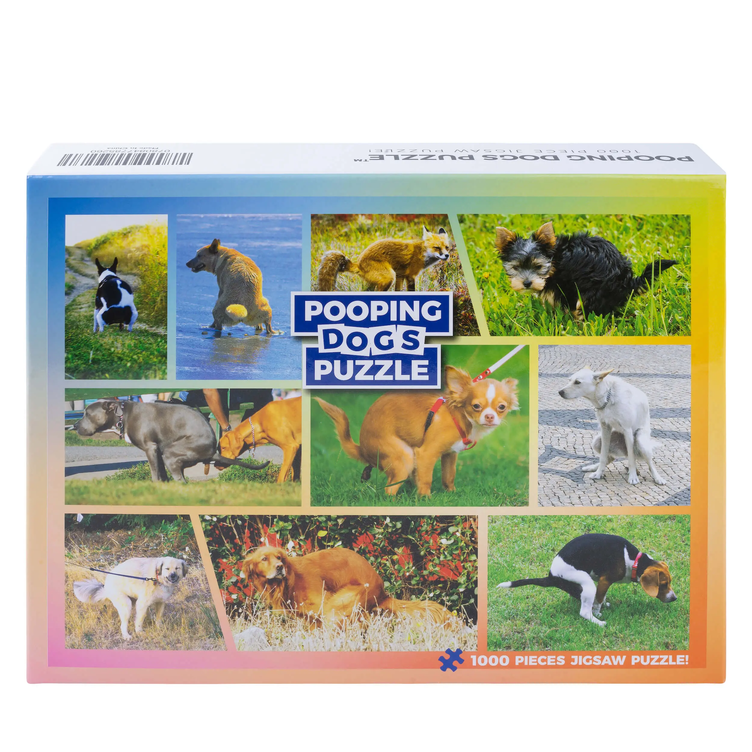 Pooping Dogs 1000 Piece Dog Puzzles for Adults - Funny Gift Dog Poop Gag Jigsaw Puzzles for Dog Lovers & Puppy Owners