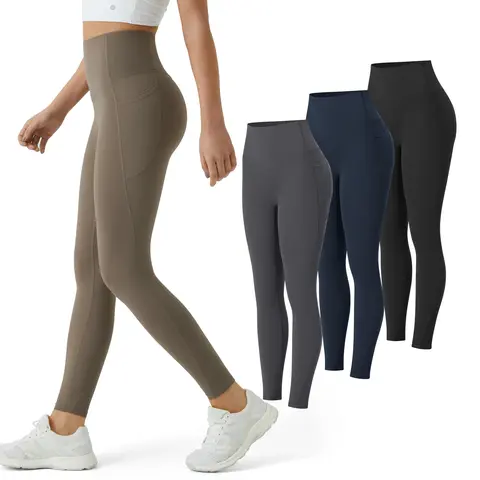 Halara 3-Piece UltraSculpt High Waisted Tummy Control Side Pocket Shaping Training Leggings Set