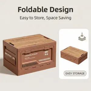 Japanese Style Foldable Storage Box, Multiple Sizes and Colors, Ideal for Snacks, Fruits, Camping, Car Trunk, Home Clothes Storage