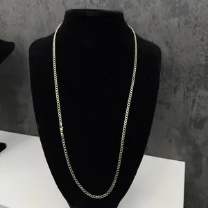 10k Gold Cuban Link Necklace, Fine Jewelry Gold Necklace Accessory