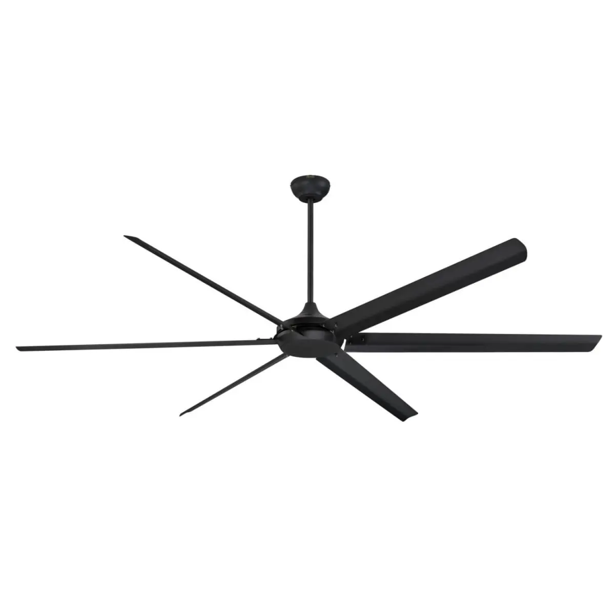 Westinghouse 100 in. Matte Black DC Motor Indoor Ceiling Fan with Black Blades, Cooling Industrial Multi-Setting Powerful Remote-Enabled Ceiling Fan, Cooling Ceiling Fans, Industrial Ceiling Fans