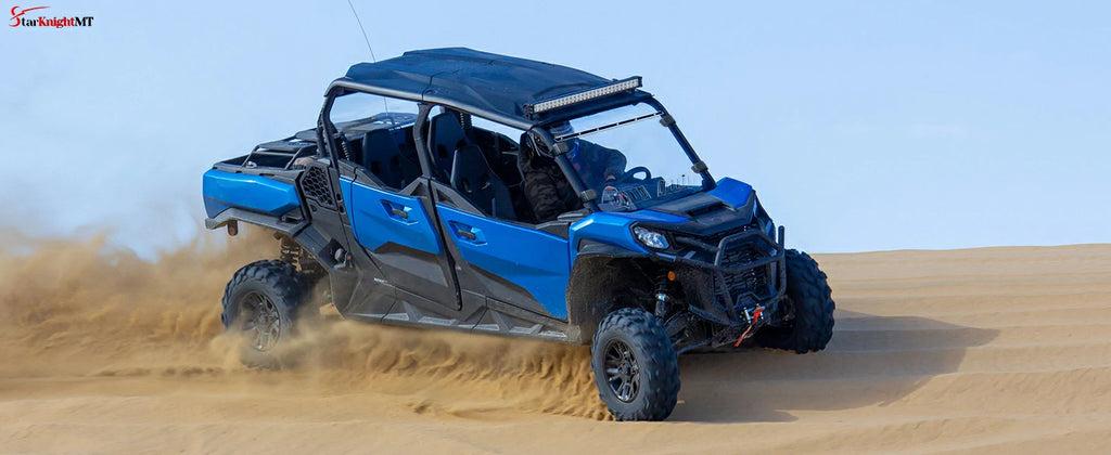 StarknightMT 2021+ Vented Commander Windshield, Commander Sliding Full Window Front Windshield Compatible With 2021 2022 2023 2024 2025 Can Am Commander Max 1000 700 XT DPS