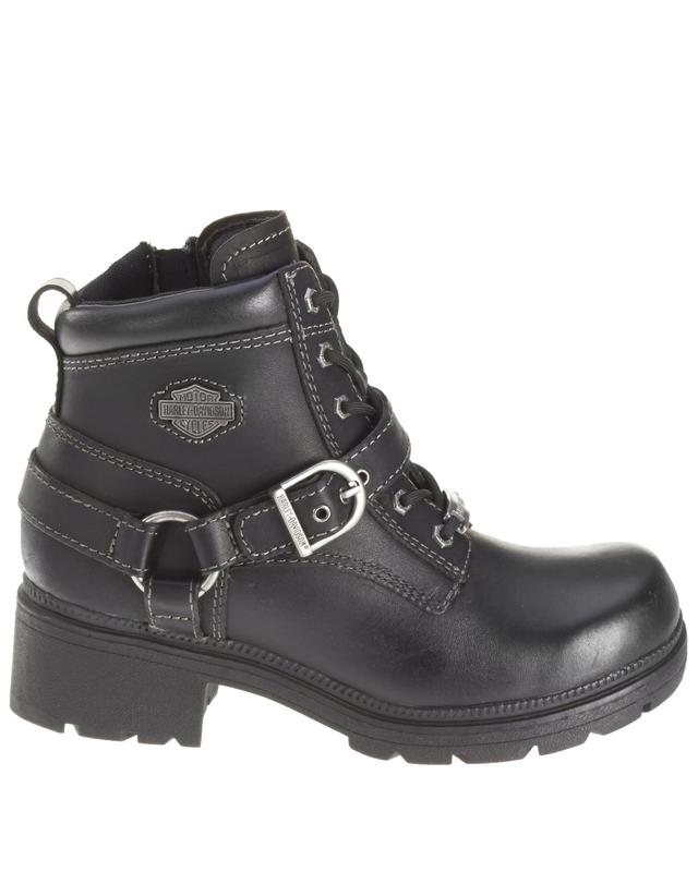 Harley Davidson Women's Tegan Lace Moto Boot Round Toe - D84424