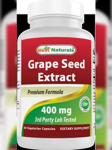 Best Naturals Grape Seed Extract 400 mg 60 Vegetarian Capsules