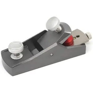 Premium Aluminum CNC Mini Hand Wood Planer Wood Shaver with High-Carbon Steel Blade, 1.3x4.25x1.77in Small Woodworking Planer for DIY & Professional Carpenters
