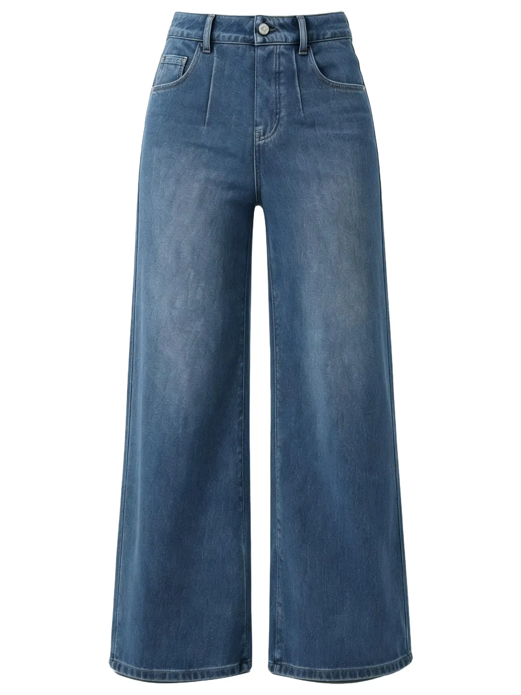 Women's Trendy High-Waisted Dark Wash Baggy Wide Leg Denim Jeans - Casual Streetwear Bottoms with Oversized Sardine Print, 70s Retro Nautical Loose-Fit Bell Bottoms, Minimalist Everyday Womenswear (Suitable for 160 lbs) Gaucho Love bedazzled jeans
