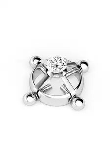 Stainless Steel Zirconia Nipple Rings, Non-Piercing Body Jewelry, Pair Set, Sensual Nipple Clamps, Fashionable Piercing Accessories