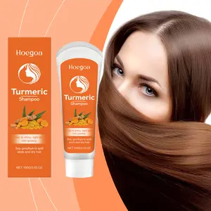 Hoegoa Turmeric Shampoo Clean scalp moisturizing Compliant Dry and Irritant Smooth Repair Shampoo Conditioner Haircare Oil Cleanser
