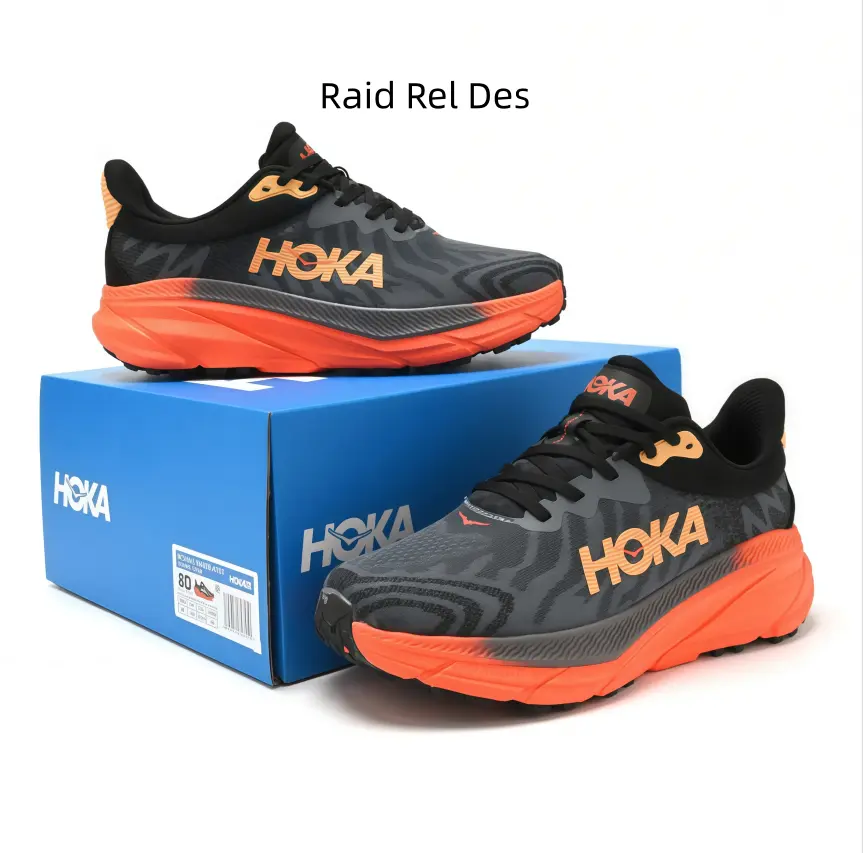 Breathable mesh athletic kicks with bold orange contrast midsole detailing