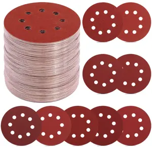 70 PCS 5 Inch Sanding Discs, 40 80 120 180 240 320 400 600 800 Grit Hook and Loop Sandpaper for Random Orbital Sander