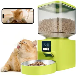 Automatic  Feeder with Camera, WiFi  Pet Feeder with App Control (2.4G & 5G), 4L Capacity, 2-Way Audio & Night Vision, Anti-Clog  Dispenser for Cats and Dogs