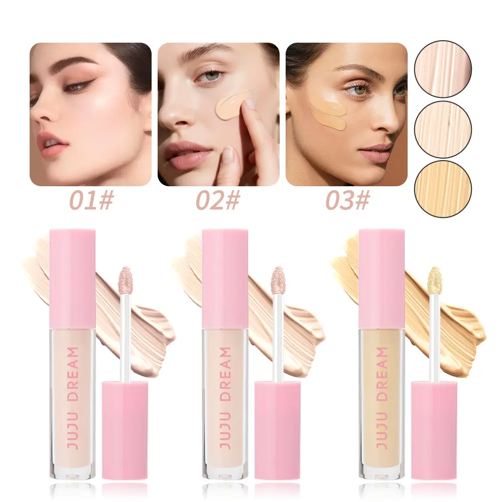Liquid Concealer for All Skin Types - Lightweight, Hydrating Under Eye Makeup with Natural Finish for Everyday Face Foundation Coverage