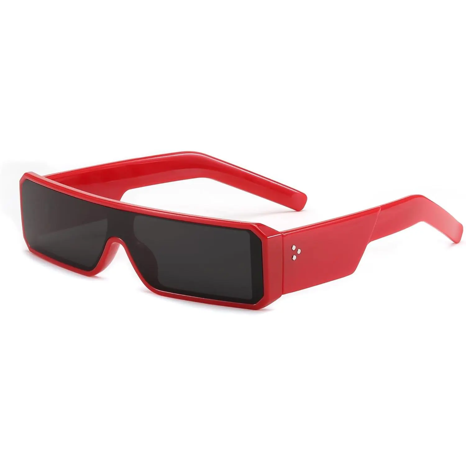 FEISEDY Sleek Rectangular Acetate Sunglasses - Modern Trendy, Slim Futuristic Festival Style Men's Shades B0121, Modern Trendy Sunglasses