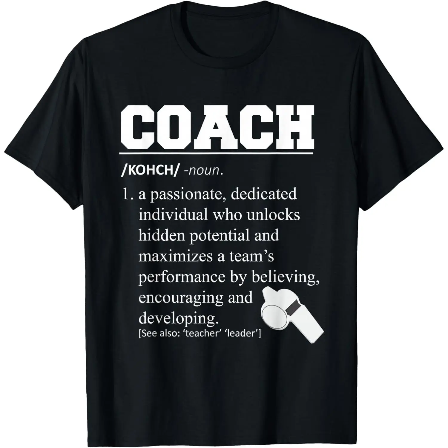 100%cotton Coach Definition Funny Coach T-Shirt