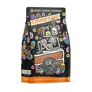 Bones Coffee Company | Carrot Cake Flavored Coffee 12oz Medium Roast Arabica