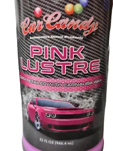 CarCandy Pink Lustre Quick Detailer with Carnauba Wax - 32 FL OZ Paintwork Cleaner for Instant Shine & Protection
