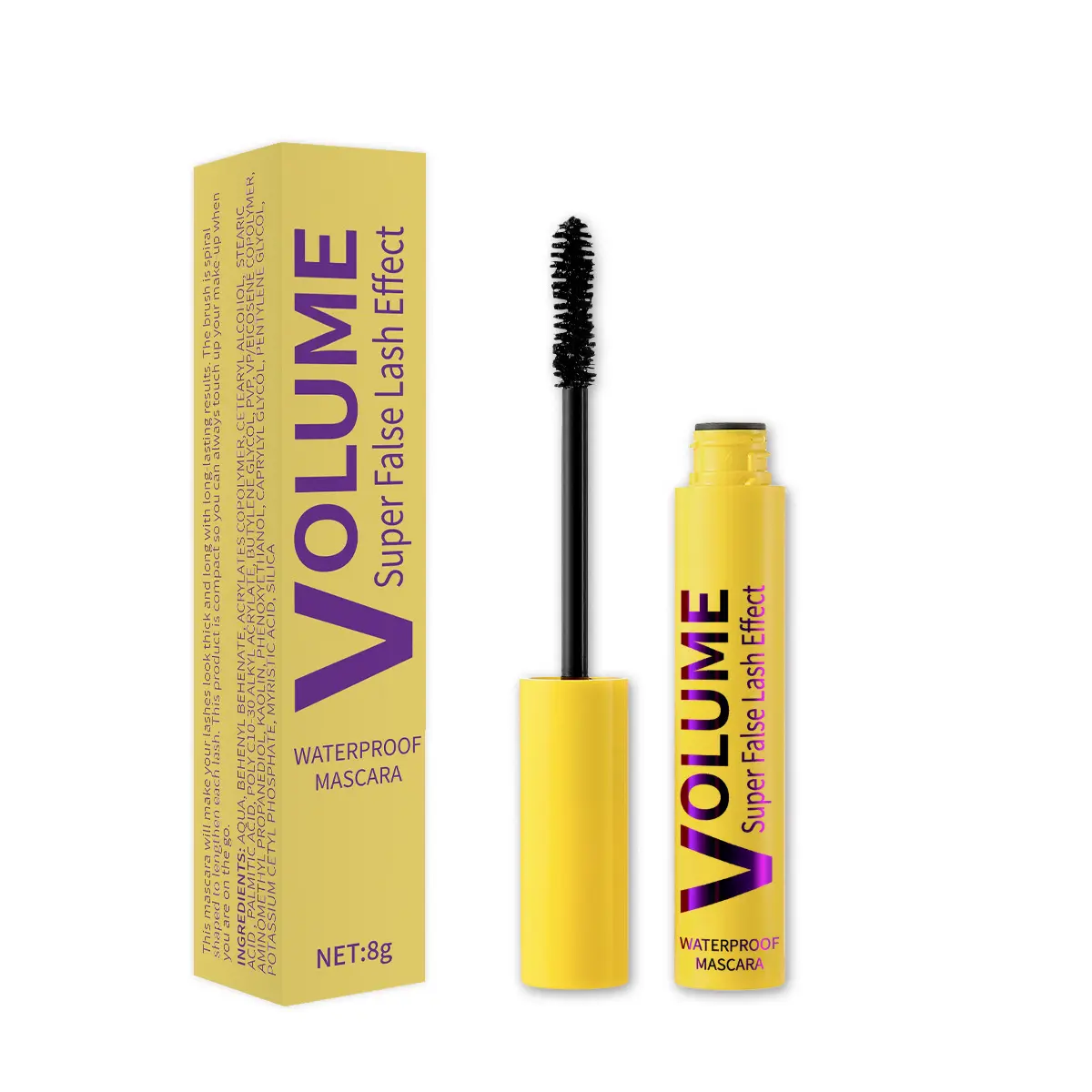 1PC/2PCS Bubble Mascara - Washable Lengthening & Volumizing Mascara, Waterproof & Smudge-Proof, Clump-Free Formula for Defined Lashes and Natural Makeup Look
