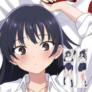 Life-Sized Anime Pillow Cover 150×50cm – Peach Skin, Double-Sided Print, Anti-Pilling, Gentle & Durable