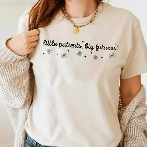 Little Patients Big Futures Shirt, Pediatric Nurse Tee, Cute Healthcare Worker Top, Peds Nurse Appreciation Gift, Nurse Tee
