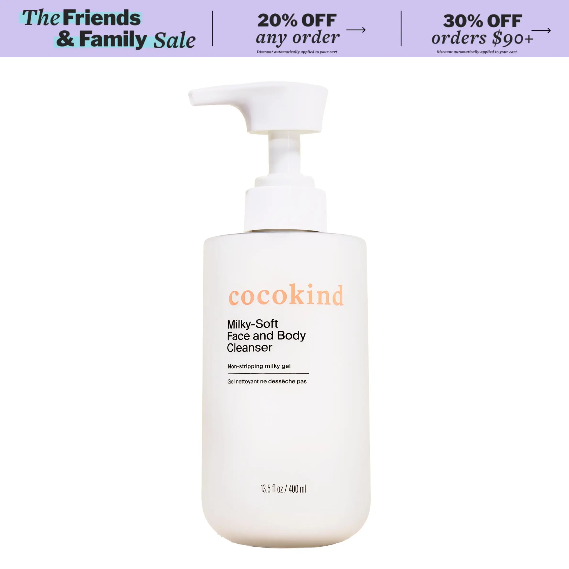 [cocokind] Milky-Soft Face And Body Cleanser | Gentle Face & Body Wash | Sensitive Skin-Friendly