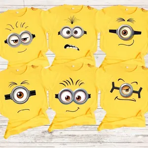 [FREESHIP] Personalised Minion Cute Shirt, Funny Minions Shirt, Y2K Streetwear T-Shirt, Unisex Crew Neck, Vintage Hip-Hop Sports Graphic, Casual Cotton Fit, Soft Comfortable Short Sleeve, Teen & Adult