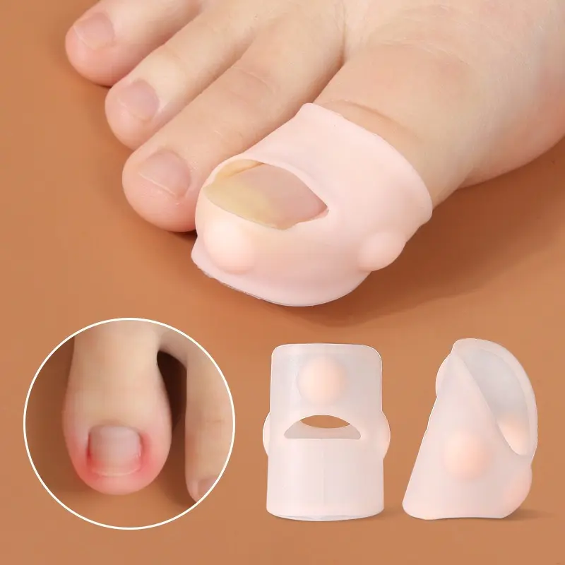 2pcs Ingrown Toenail Corrector Sleeves - Pain Relief & Nail Growth Prevention, Odorless Foot Care Product
