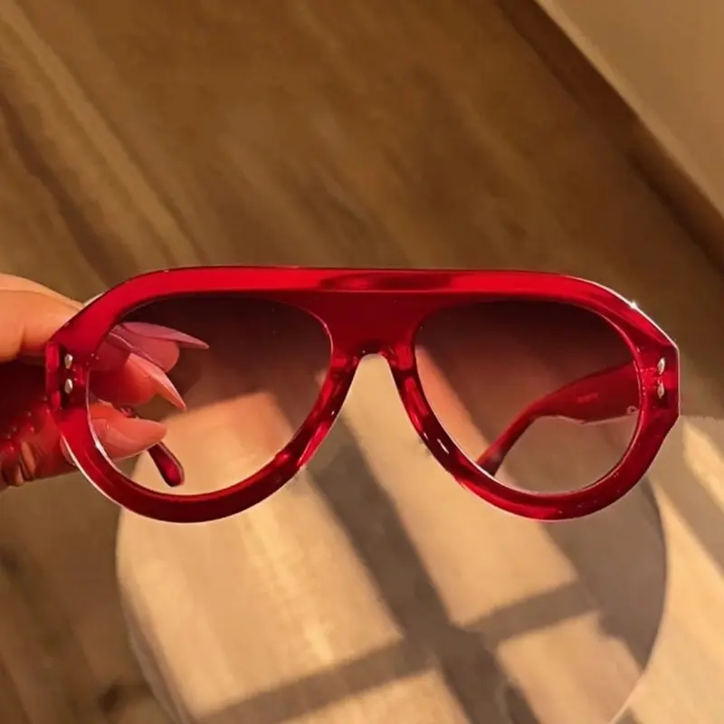 Women's Oversized Sporty Fashion Sunglasses, Metal Hinges, Y2K Style, Uv400 Protection, Casual & Business Wear, Perfect Gift