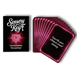 Couples interactive dialogue card game, Conversation card game, for ages 18 and above, can be used for weekends, parties, dates, dinners, unlock communication moments, and can be given as a gift for special occasions such as birthdays, Christmas