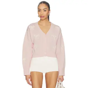 LoveShackFancy Francette Cardigan Top in Petal Meringue